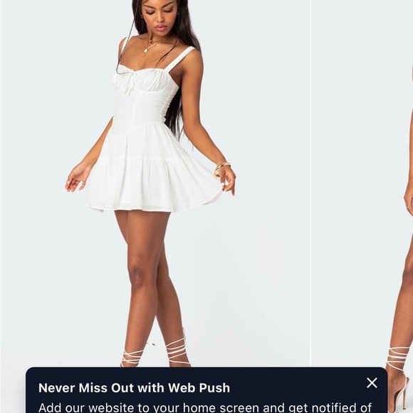 Edikted White Mini Dress - Picture 2 of 10